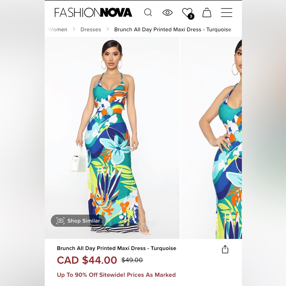 Beautiful summer dress NWT XS from fashion Nova